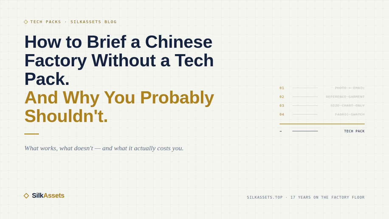 How to Brief a Chinese Factory Without a Tech Pack